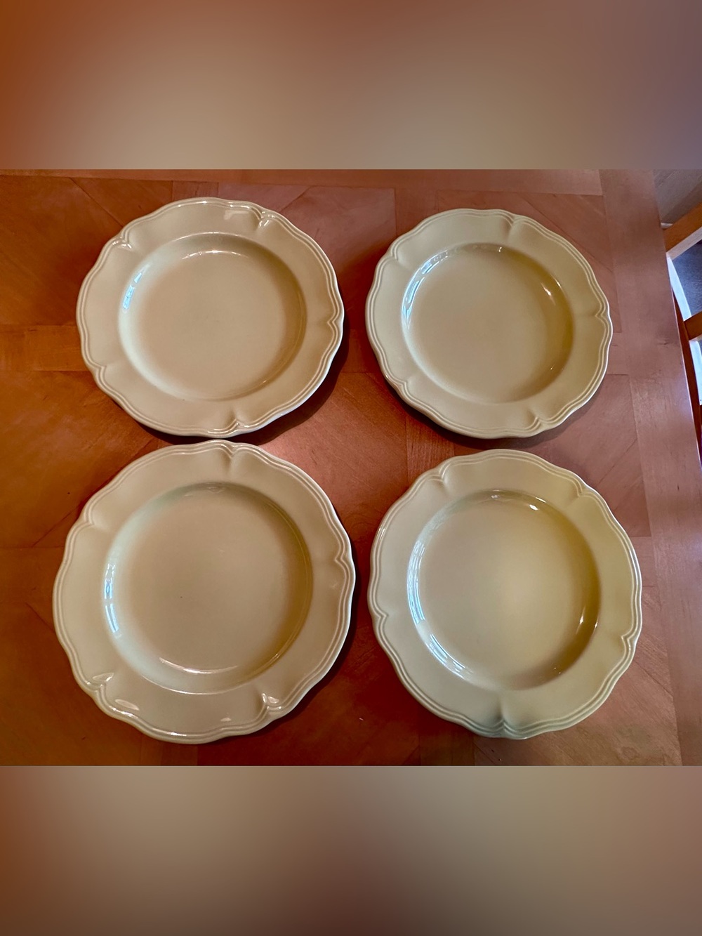 Vintage Federalist Ironstone Buttercup 10” Yellow Dinner Plates Japan Set of 4
